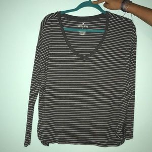long sleeved striped American Eagle t shirt